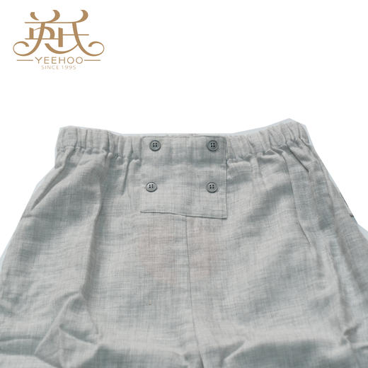 英氏-童衣类（夏）D0英梭长裤花纱灰 商品图1