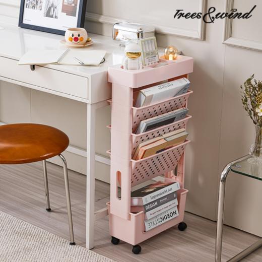 🌈真正的"简易夹缝置物"💥【Trees&wind书本收纳架】🥰书桌旁的大容量书册收纳伴侣✨ 商品图2
