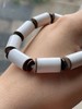 天然黑边白玛瑙勒子珠手链，顺丰包邮 商品缩略图8