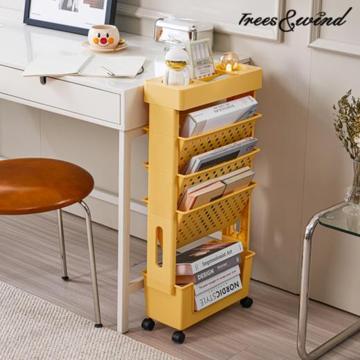 🌈真正的"简易夹缝置物"💥【Trees&wind书本收纳架】🥰书桌旁的大容量书册收纳伴侣✨ 商品图5