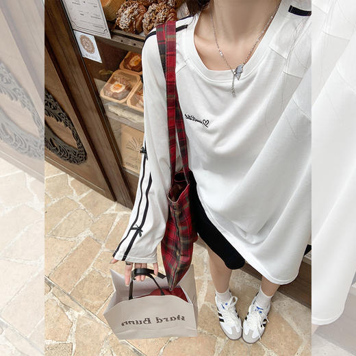 <曾小咸推荐>现货秒杀 ！微信超特价！蝴蝶结袖子长袖T 日常139.99 立减70 秒杀69.99！！ 商品图3