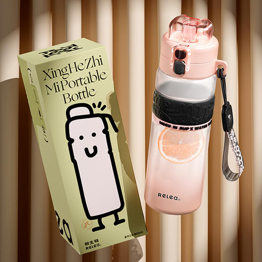 物生物星河之谜桃桃气泡白吸管杯夏季水杯水壶800ML【不支持补差，非质量问题不退不换】S 商品图5