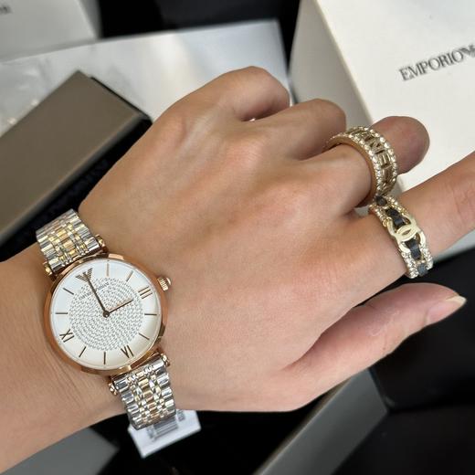 阿玛妮满天星AR1926手表女士新款十大简约气质时尚防水女士AR11245手表 商品图11