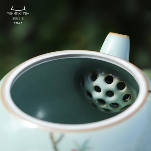 问鼎汝窑德钟壶(鸟鸣花落) 商品图4