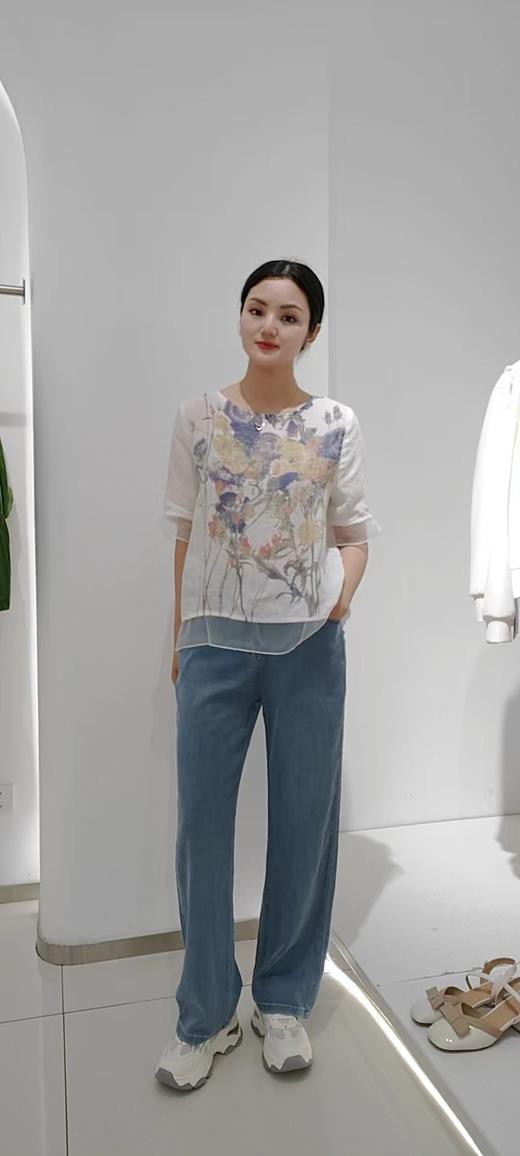 489977【休闲旅游度假】印花苎麻衬衫，均码大版，140斤以内均可穿，吸湿舒适透气 商品图5