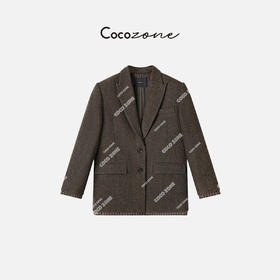 刘一一&COCO ZONE"黑标西服"美拉德citywarm百搭西式外套23C30329