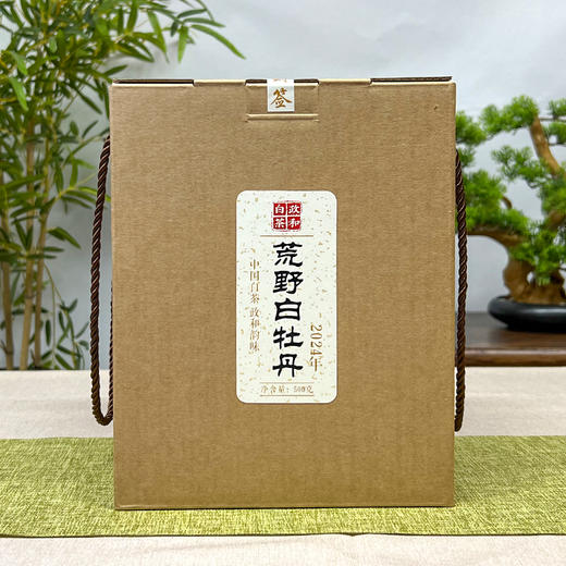 添寿茶业丨荒野白牡丹 政和白茶 2024年 一级 500g 手提礼盒装（配2袋样泡） 商品图6