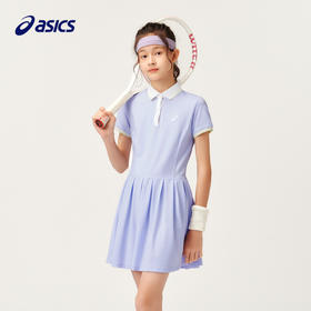 ASICS/亚瑟士童装2024年秋季新款中大童时尚风百搭运动网球连衣裙