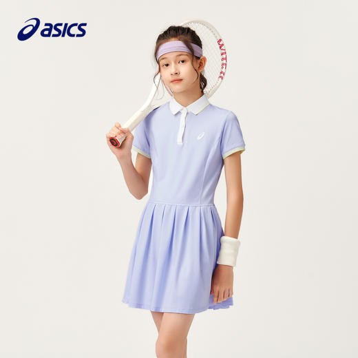ASICS/亚瑟士童装2024年秋季新款中大童时尚风百搭运动网球连衣裙 商品图0