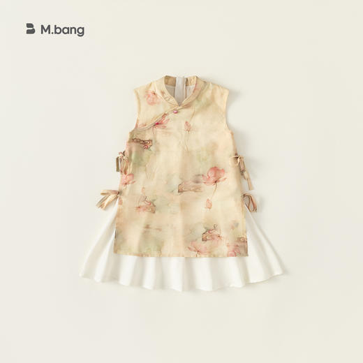 【新中式国风连衣裙】宥宝童装夏季新品儿童汉服新中式女童碎花旗袍连衣裙国风 商品图8