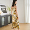 剩S/M/XL 米思阳2025夏季新款慵懒简约吊带连衣裙高腰设计感印花中长裙3005 商品缩略图3