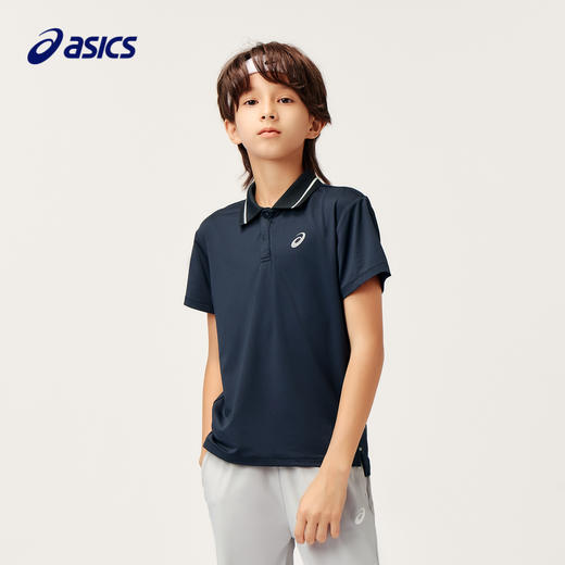 ASICS/亚瑟士童装2024年秋季新款中大童百搭休闲短袖运动速干T恤 商品图1