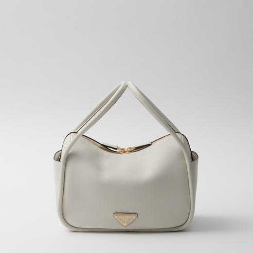 金属三角标 2024新款 女士 皮革双手提单肩包保龄球包 Z-11777 商品图5