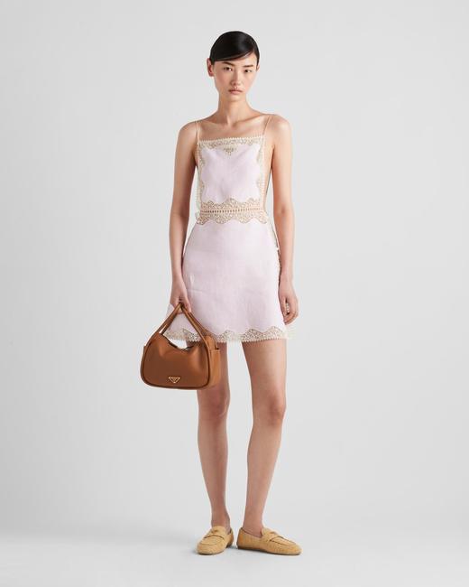 金属三角标 2024新款 女士 皮革双手提单肩包保龄球包 Z-11777 商品图7