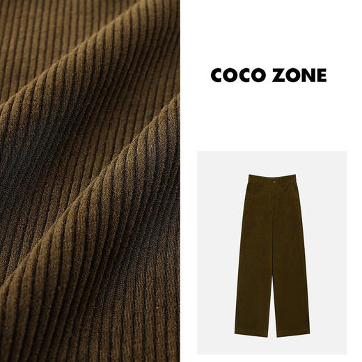 COCO ZONE美拉德秋冬休闲百搭直筒裤高腰显瘦裤 23C19475 商品图1