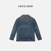 刘一一&COCO ZONE100%棉牛仔外套翻领内里绒毛扣衬衣 23C19429 商品缩略图1