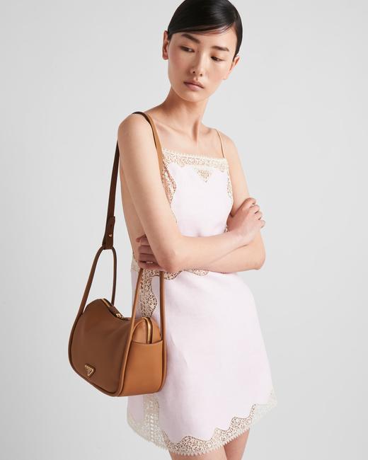 金属三角标 2024新款 女士 皮革双手提单肩包保龄球包 Z-11777 商品图6