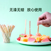 喇叭花竹签竹子水果叉水果签一次性两齿家用吃水果蛋糕甜品叉点心叉子 商品缩略图3