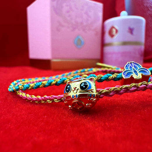 【权威出品】故宫瑞兽手绳 含纯金0.8克 带礼盒 带证书 商品图11