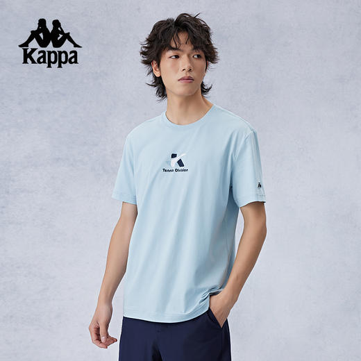 Kappa卡帕背靠背凉感抗菌短袖夏季2024新款男休闲t恤户外运动上衣K0E52TD25 商品图2