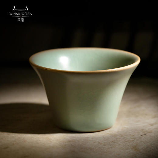 问鼎汝瓷收藏款天青马蹄杯 商品图0