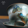 问鼎汝窑澜清盖碗（青绿山水） 三才盖碗 (蝶恋春深)（缺货） 商品缩略图2