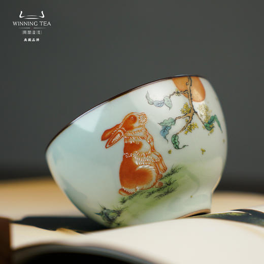 问鼎汝窑鸿渥杯 （月桂兔子）（缺货） 商品图2