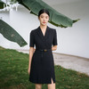 IWY/黑色连衣裙女薄款售楼部案场夏季职业套装裙酒店前台接待工作装OLQ14242 商品缩略图0