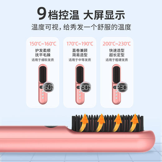 kgke零染电热直发梳 商品图4