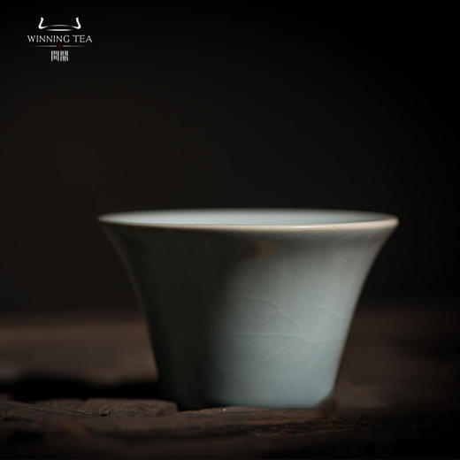 问鼎汝瓷收藏款天蓝马蹄杯（缺货） 商品图0