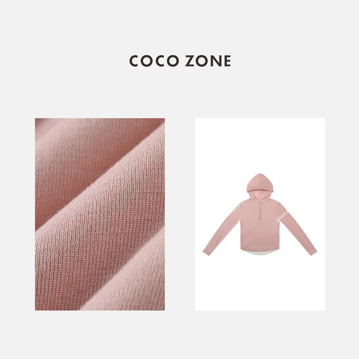 COCO ZONE2024半拉链连帽针织衫春季长袖休闲毛衣 24C10353 商品图2