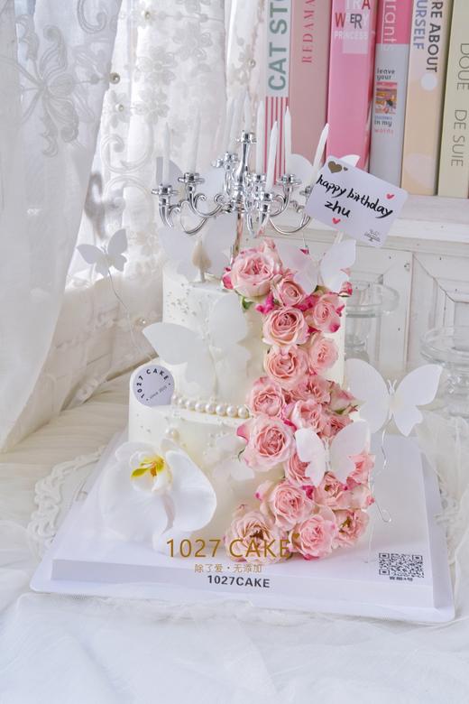 1027CAKE | 双层 鲜花蛋糕  烛台 商品图5