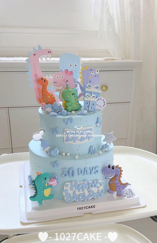 1027CAKE | 双层 恐龙蛋糕 周岁 商品图0