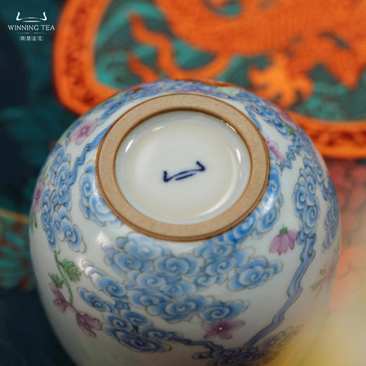 问鼎汝瓷鼎峰系列天青金钟杯（龙步青云）（缺货） 商品图4