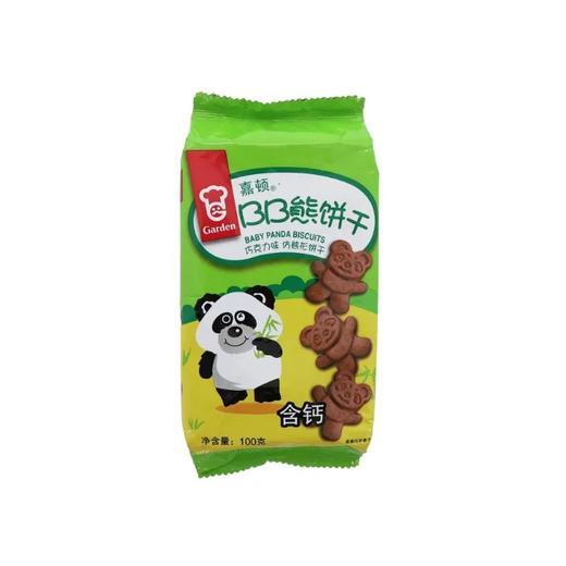 嘉顿 巧克力味BB熊饼干 100g 商品图0