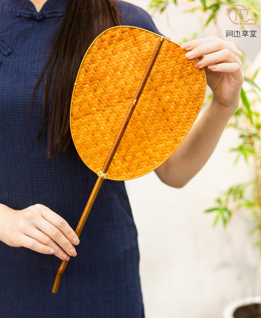 手工竹编恬素竹扇 商品图6