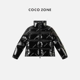 COCO ZONE90鹅绒冬季立领羽绒服拉链长袖短款外套23C29757