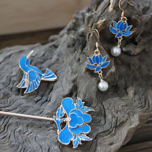 手作仿点翠首饰材料包 商品图3