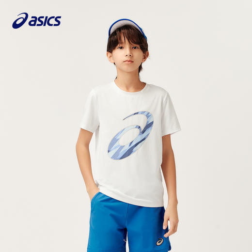 ASICS/亚瑟士童装2024年秋季新款中大童运动休闲短袖运动速干T恤 商品图0