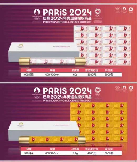 预定！2024巴黎奥运会大炮筒！ 中国印钞造币官方发行 商品图1