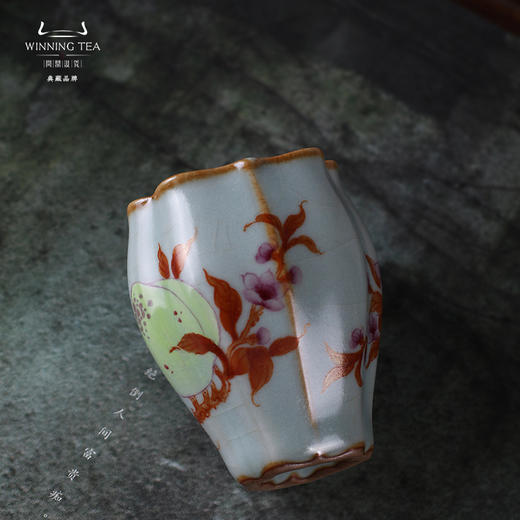 问鼎汝窑佛手杯（硕桃盈枝）（缺货） 商品图4