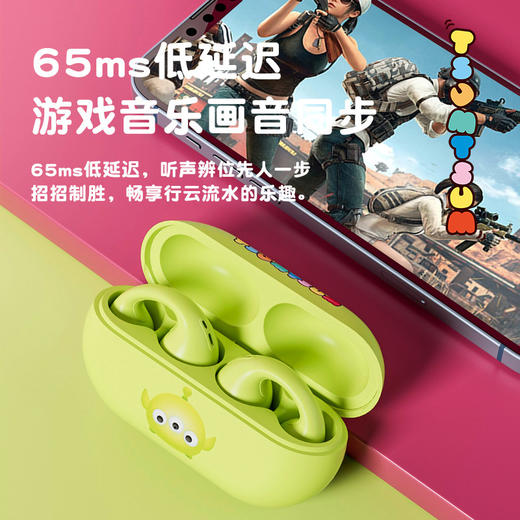 迪士尼新款真骨传导蓝牙耳机无线运动不入耳夹挂耳式超长续航耳机 商品图2