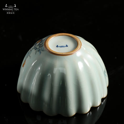 问鼎汝瓷鼎峰系列天青老款蕊香杯（琵琶鸟望） 商品图3