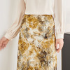 剩S/M 米思阳2025秋季新款通勤时尚半身裙别致印花高腰A字中长裙女3006 商品缩略图4