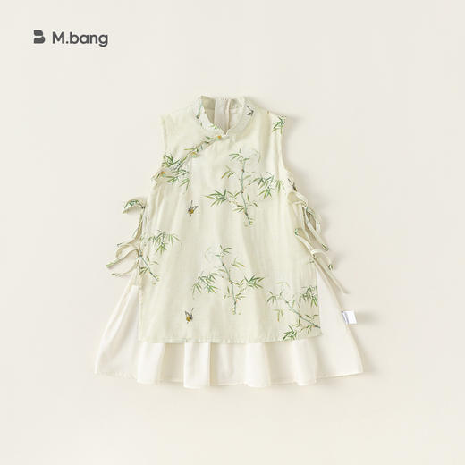 【新中式国风连衣裙】宥宝童装夏季新品儿童汉服新中式女童碎花旗袍连衣裙国风 商品图6