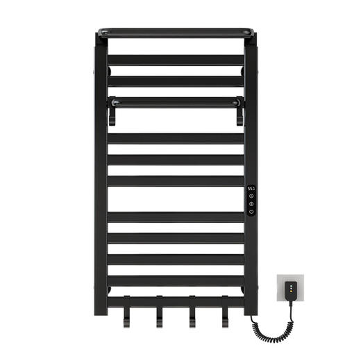 智能电热毛巾架 家用浴室卫生间毛巾杆加热恒温浴巾烘干置物架 90°可折叠置物架 商品图4