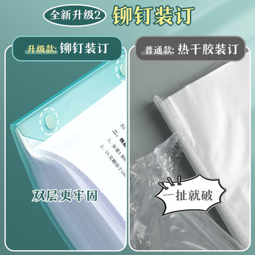 升级款【防水试卷收纳袋】A3试卷整理神器收纳袋放装卷子的资料册考卷试卷夹大容量分类夹文件夹多层透明插页小学生用初高中生考试卷夹💕 商品图3
