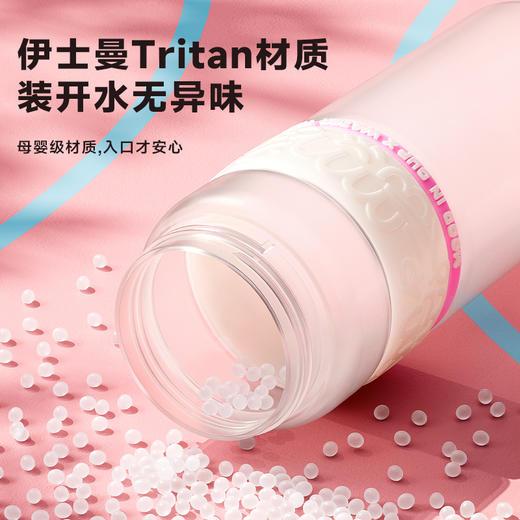 物生物星河之谜桃桃气泡白吸管杯夏季水杯水壶800ML【不支持补差，非质量问题不退不换】S 商品图1