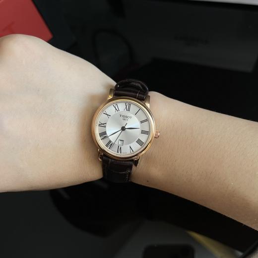 赵露思同款Tissot天梭官方卡森臻我石英皮带手表女表 商品图1