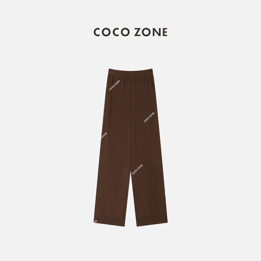 COCO ZONE“毛巾裤”松紧腰舒适显瘦直筒阔腿裤 23C19273 商品图0
